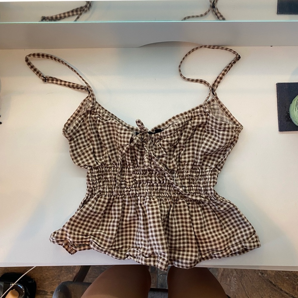 Motel rocks gingham top